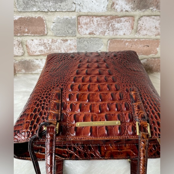 Brahmin Cognac Brown Leather Shoulder Bag - Picture 11 of 16